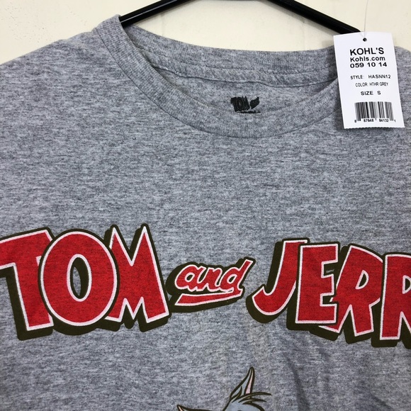 NWT Tom and Jerry Hanna Barbera 1940 Men's Vintage T-Shirt Sz S - Picture 3 of 9